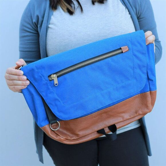 NWT Marc by Marc Jacobs Soul Psycho Colorblock Latpop Messenger Bag $325+ - Picture 4 of 15